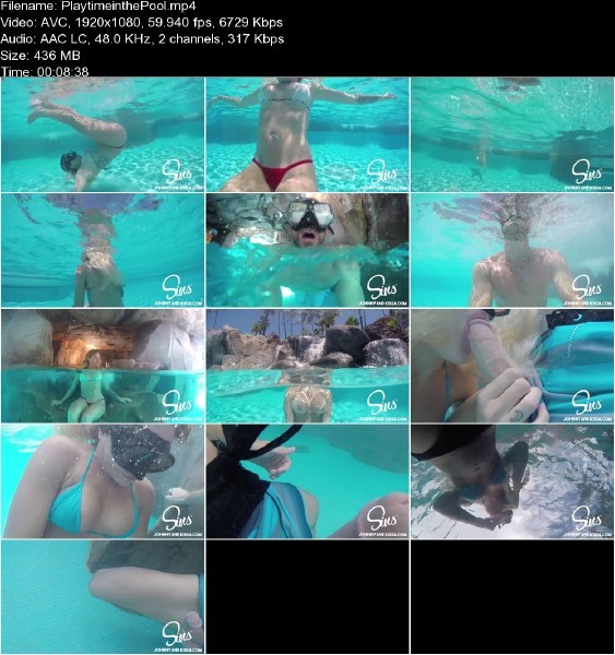 JohnnyandKissa.com - Kissa Sins - Blowjob in the Pool [FullHD 1080p]