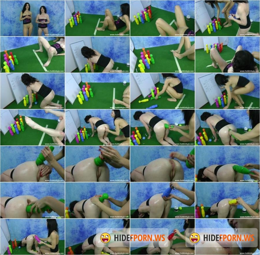 Hotkinkyjo.xxx - Hotkinkyjo - Hotkinkyjo and Dirtygardengirl anal bowling fun [HD 720p]